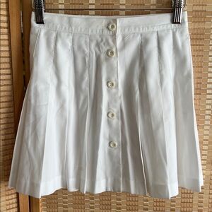 Prince white pleated skirt size 4